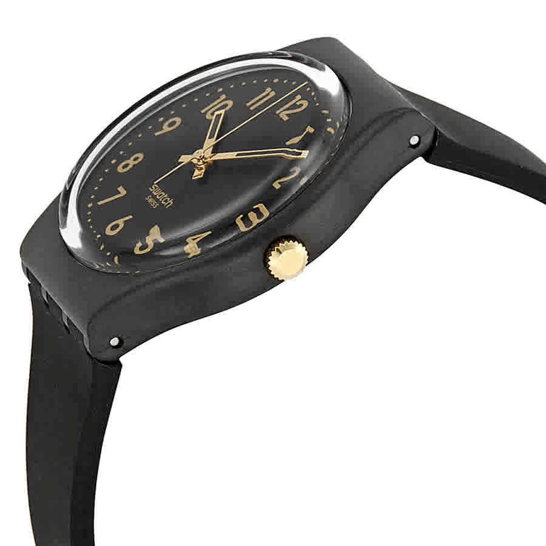 Reloj Swatch Unisex con Correa de Silicona Negra y Dial Negro Golden Tac GB274 in Ecuador at USD 108 Rating 5