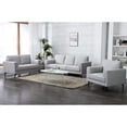 thumbnail image 3 of Light Grey - Sleek Metal Leg Design - Primary Living - Contemporary Style, 3 of 4