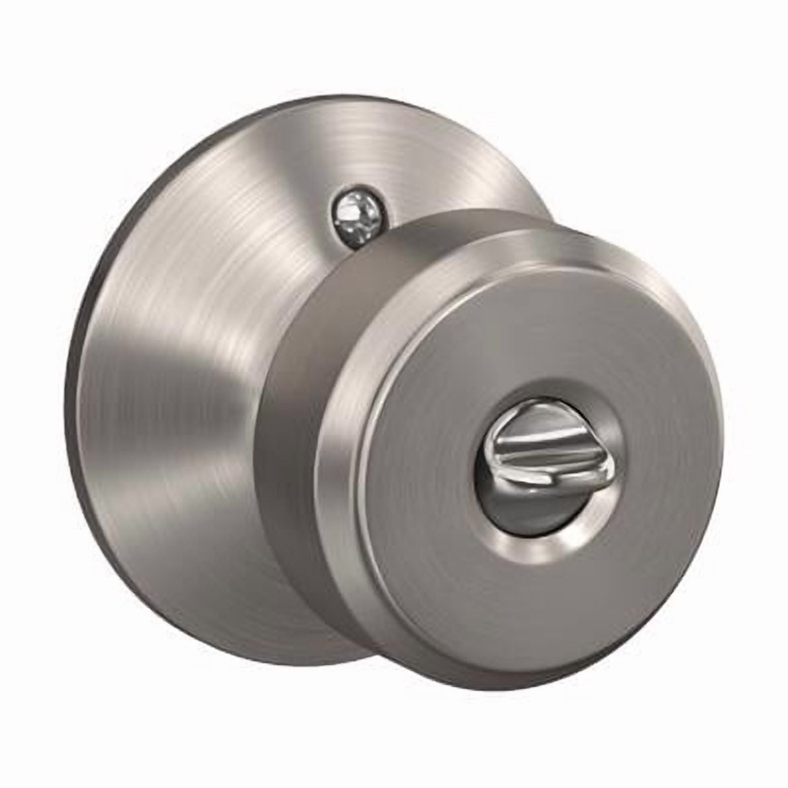 Schlage F51VBWE619 Bowery Entry Door Knob Handleset, Satin Nickel - Quantity 1