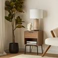 thumbnail image 4 of Bouclair Walnut Side Table with Drawer, 4 of 10