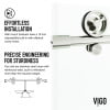 thumbnail image 6 of VIGO Elan Cass Aerodynamic 56 to 60 in. W x 66 in. H Sliding Frameless Tub Door in Stainless Steel with 3/8 in. Clear Glass, 6 of 13