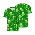 thumbnail image 3 of Daiia St Patrick's Day2 Mens Baseball Jersey Button Down Shirts Short Sleeve Sports Uniforms-3X-Large, 3 of 9
