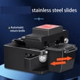 thumbnail image 3 of A8 Precision Fiber Cleaver 24 Surface Blade FTTH Fiber Optic Cable Cutting Knife tool cutter With Waste Fiber Box ,Compact Body, 3 of 6