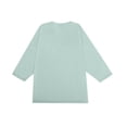 thumbnail image 5 of Gaukiv Men's Three Quarter Sleeve Shirts Raglan Crew Neck Tees Solid Color Baseball Shirts Light Blue L, 5 of 7