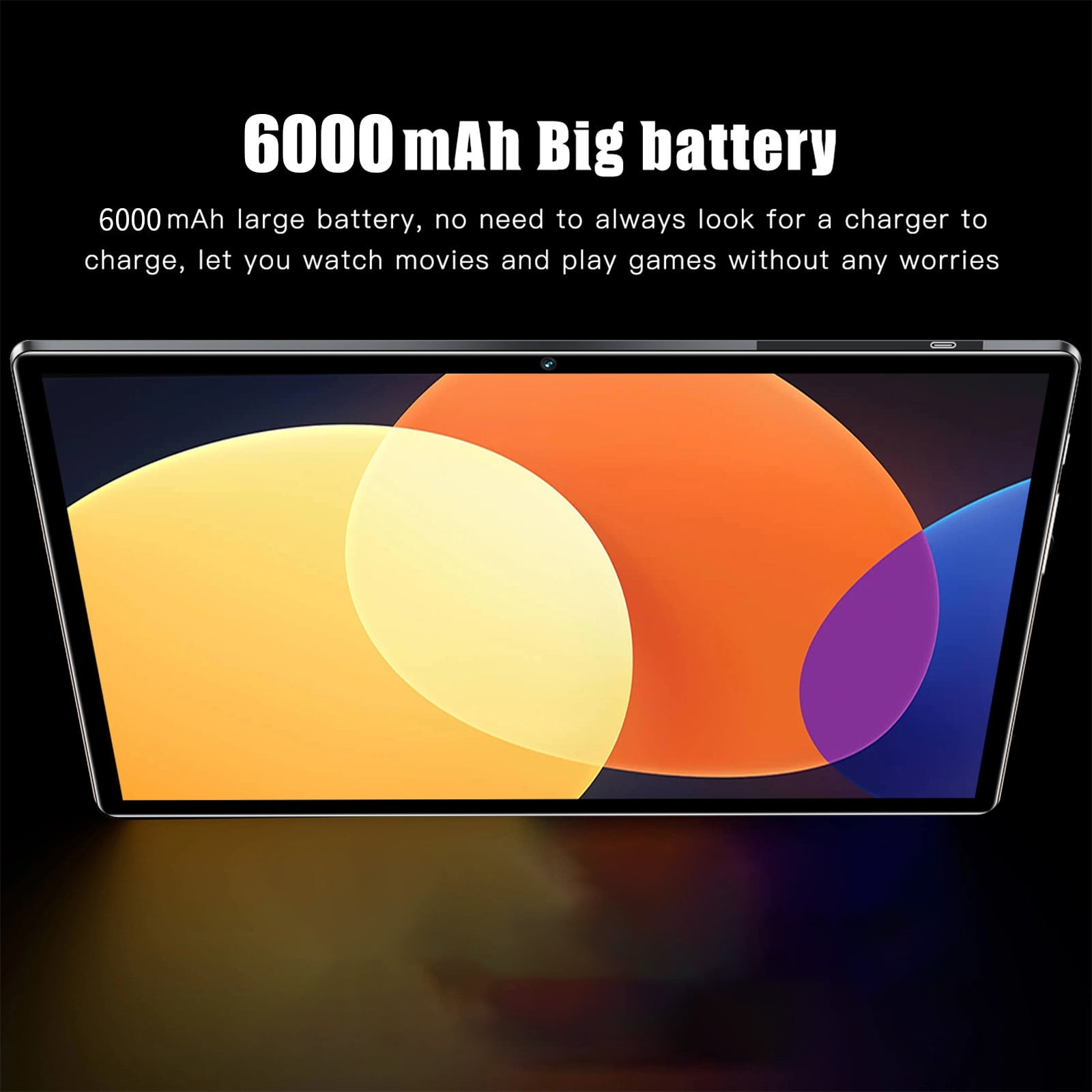10.1-Inch Android 12 Tablet PC with 4GB+64GB, Dual SIM, 10-Core Processor, 2.4G/5G WiFi, Bluetooth, IPS HD Screen, Voice Call, GPS, Expandable to 256GB