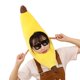 thumbnail image 1 of Capucha fotográfica con forma de fruta colorida y brillante, suave felpa, para la cabeza, con apertura para la cara, accesorio para fiesta de disfraces de celebridades de Internet, 1 of 8