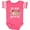 Football Pink and White, variant on Inktastic My Mimi Loves Me with Sloth and Hearts Boys or Girls Baby Bodysuit