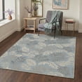 thumbnail image 2 of GENIMO 2' x 6' Runner Rug, Machine Washable Non Slip Low Pile Hallway Runner Rug for Kitchen Laundry Room, Garden Floral, Dusty Blue, 2 of 7