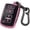 Pink, variant on Key Fob Cover Compatible with Toyota Tundra Sequoia 4Runner Highlander 2018-2024 4 Button Keychain Case Holder Protector,Red,case keychain