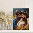 thumbnail image 2 of Qisvanset Framed Canvas Wall Art 12x16 Inch Jesus Nativity Biblical Holiday Advent Wall Art Decor, 2 of 5