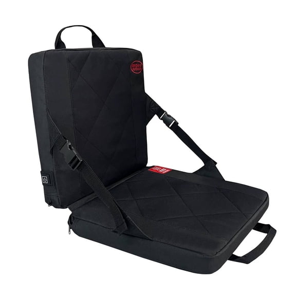 XIBUFE 2026 New Stadium Seats with Back Support Bleacher Chairs with Back and Cushion Heated Stadium Seat Black for Stadium Events Outdoor Sports Concerts Tailgating Picnics Camping.
