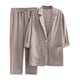 thumbnail image 2 of Puntoco Moda Mujer Cómodo Casual Cuello vuelto Botón Blusa de manga larga + Conjuntos de pantalones sueltos Puntoco Puntoco-2065, 2 of 8