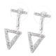 thumbnail image 4 of Pendientes de triangulares de de imitación , pendientes colgantes, joyería de gota, 4 of 5