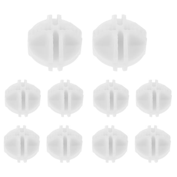 ADDHAT 10Pcs Closet Shelf Divider Wire Cube Connector 1.38X1.38X1.38In White Plastic