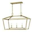 thumbnail image 3 of Savoy House 1-323-3-322 Townsend 3 Light Linear Chandelier in a Warm Brass Finish (32" W x 21" H), 3 of 5