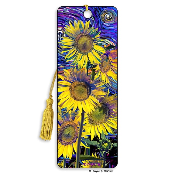 Royce 3D Bookmark - Sunflowers, (Hardcover)