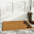 thumbnail image 3 of Vertical Hello Doormat, Natural/Black, 24" x 48", 3 of 3