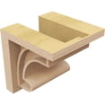 thumbnail image 5 of 5"W x 5"D x 5"H Wide Alma Rough Cedar Woodgrain TimberThane Corbel, Primed Tan, 5 of 6