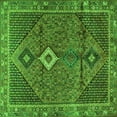 thumbnail image 1 of Ahgly Company Indoor Square Persian Green Traditional Area Rugs, 4' Square, 1 of 1