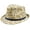 Fish Print, variant on Peak 2 Peak Boys and Girls Straw Fedora - UPF50+ Sun Protection Hat With Printed Band - Size 7-14 Years