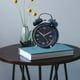 thumbnail image 5 of 2x reloj despertador de campana de llave mate concha de brillo-azul, 5 of 9