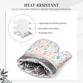 thumbnail image 4 of Honeii Happy Easter patten Oven Mitts and Pot Holders Sets, Baker Oven Mitts, Mittens for Kitchen Decor, Baking Lover over Gloves Gifts, 4 of 7