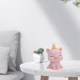 thumbnail image 4 of Bonita estatua de resina, estatuil de animales, decoración, estantería, estantería, adorno de escultura pa decoración de de Navidad Cerdo perfecl Figurilla de animales, 4 of 8