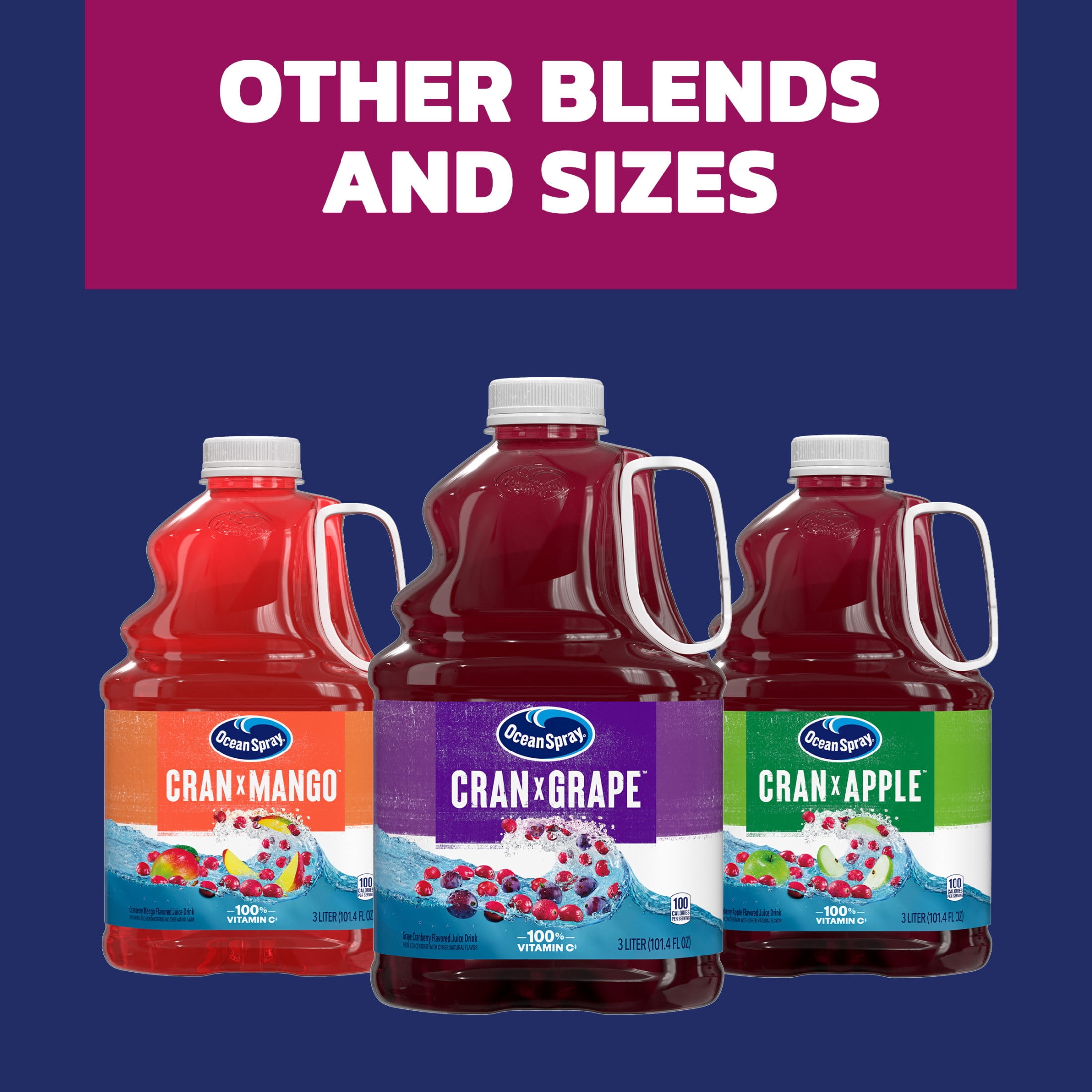 Ocean Spray® Cran-Pomegranate™ Cranberry Pomegranate Juice Drink, 101.4 fl oz Bottle