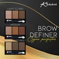 thumbnail image 2 of Long Lasting Brow Powder, Soft and Natural Eyebrow Makeup Kit, Enhance & Define Brows, Includes Applicator Brush #1 Light, 2 of 8