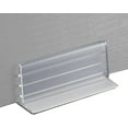 thumbnail image 3 of Large Adhesive Sneeze Guard Holders, Stable Glass Stands to Fasten Acrylic Panels & Plexiglass Sheets 3/16" to 1/4" Thick, 3" L x 1.25" H, 2 Pack, 3 of 5
