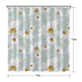thumbnail image 5 of Waterproof Cute Boho Daisy Shower Curtain 72x72 Inch Boho Style Polyester Unique Shower Curtain for Bathroom Hotel Home Decor with 12 Plastic Hooks, 5 of 5