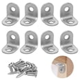 thumbnail image 1 of Small Brackets, 8PCS L Brackets, Small L Shaped Brackets, 20mm Right Angle Brackets with Screws, 1 of 5