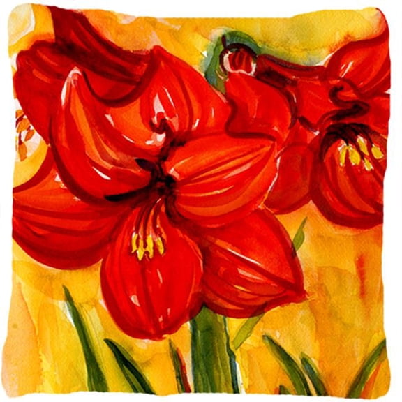 Flower - Amaryllis Decorative Indoor & Outdoor Fabric Pillow