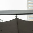 thumbnail image 6 of Outsunny 9'10" x 9'10" x 7'3.75" Gray Aluminum Pergola with Retractable Water-Resistant Shade Canopy, 6 of 7