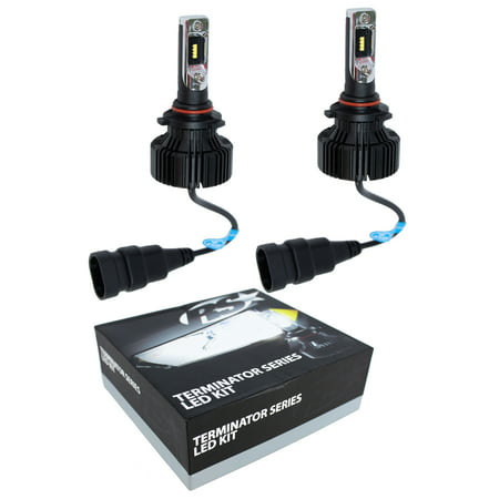 9012 LED Headlight Conversion Kit Bulb Terminator 6000LM White Plug N Play (Best Plug And Play Hid Kit)