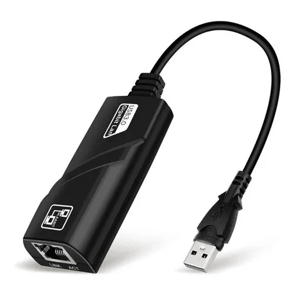 Adaptador Usb 3.0 A Rj45 Ethernet Red 1000 Mbps Para Laptop Malubero Malu1477