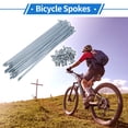 thumbnail image 2 of Unique Bargains 1 Set Bicycle Spokes 12G Bike Wheel Spokes Universal Carbon Steel Galvanized Nipple Silver Tone-183mm, 2 of 7