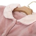 thumbnail image 4 of Besolor Womens Winter Plush Pajamas Sets 2 Piece Outfits Cozy Fuzzy Long Sleeve Button down Tops and Pants Sets Sleepwear Pink, 4 of 9