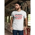 thumbnail image 2 of I Am Currently Unsupervised Men T-Shirt, Male x-Large, 2 of 4