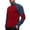 13#Wine, variant on Men's Solid Color Corduroy Half Collar Shirts Brown Long Sleeve Lightweight Casual Loose Fit Streetwear Pullover