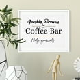 thumbnail image 3 of Freshly Brewed Coffee Bar Help Yourself 11 x 14 UNFRAMED Print Coffee Bar Decor Wall Art, 3 of 3