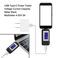 thumbnail image 1 of USB Type-C Power Tester Voltage Current Capacity Meter Black Multimeter 4-30V 5A, 1 of 12