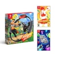thumbnail image 3 of Nintendo Switch 2021 New OLED Model White Joy Con 64GB Console HD Screen & LAN-Port Dock with Fitness Trilogy Bundle: Ringfit, Just Dance, Fitness Boxing, and Mytrix Accessories - Best Fitness Combo, 3 of 8