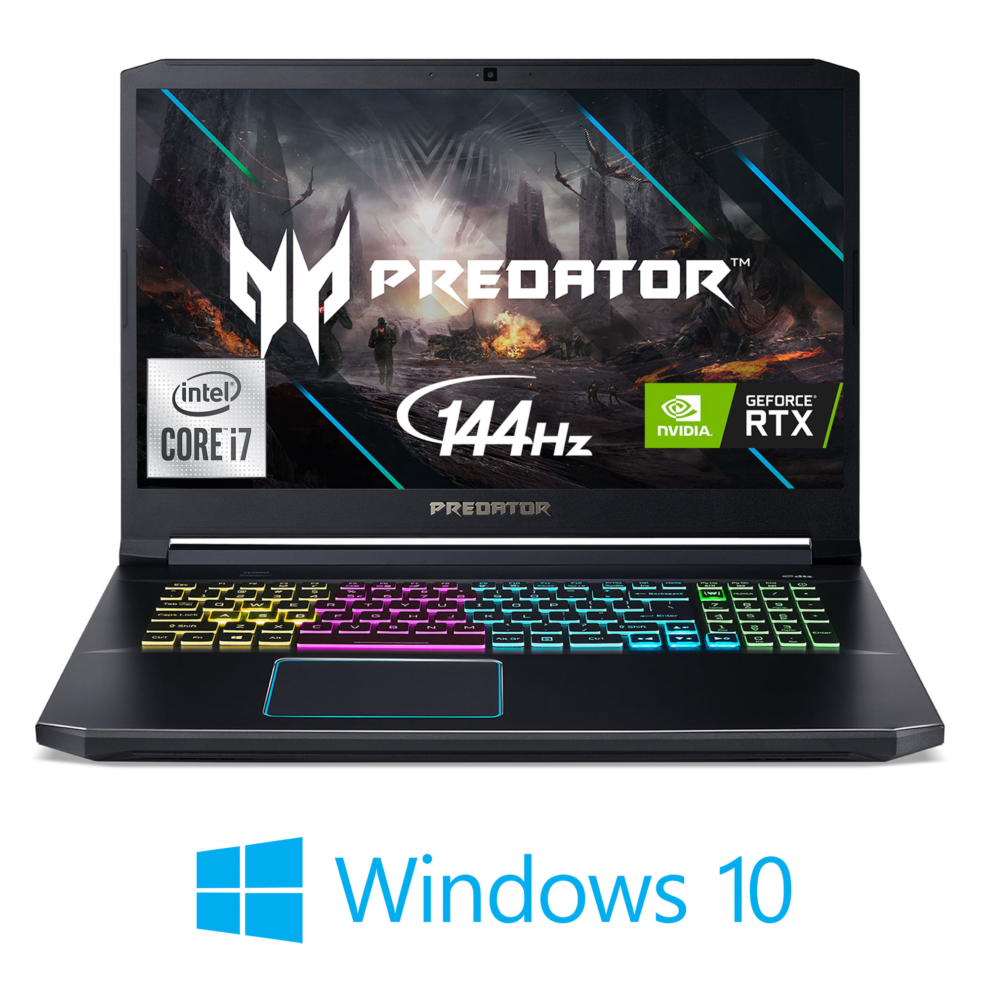 Acer Predator Helios 300 Gaming Laptop, 10th Gen Intel Core i7-10750H, Overclockable NVIDIA RTX 2060, 17.3″ Full HD 144Hz Display, 16GB DDR4, 512GB NVMe SSD, RGB Backlit Keyboard, PH317-54-75K8