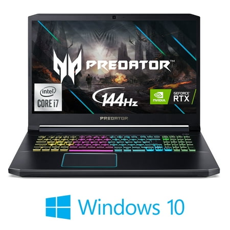 Acer Predator Helios 300 17.3" FHD Gaming Laptop, Intel Core i7, 16GB RAM, Nvidia GeForce RTX 2060 Super, 512GB NVMe SSD, Windows 10, Black, PH317-54-75K8