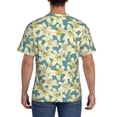 thumbnail image 3 of Vsdgher Lilies Flowers Print Men's Dry Fit Mesh Athletic Shirts Moisture Wicking Tennis T-Shirt Tops, 3 of 9