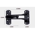 thumbnail image 4 of Pestillo de seguridad para puerta, pestillo de satén para puerta, gancho sin cadena, 6,3x10,3 cm, plateado, 4 of 5