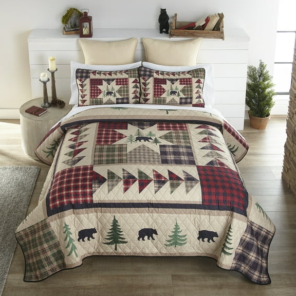 Donna Sharp Forest Point 3PC Queen Lodge Quilt Set