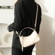 thumbnail image 3 of Bolsos tipo hobo para mujer, bolsos de hombro, bolso bandolera retro de PU con 2 tipos de correas para el hombro, bolso de mano, 3 of 8