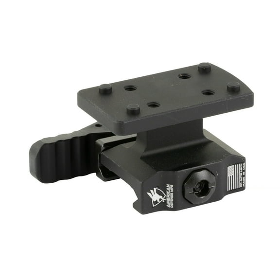 American Defense Manufacturing Aimpoint TR Lightweight T1/T2 1/3 RD COWITNESS Standart Lever Red Dot Mount, Black